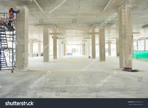 stock-photo-construction-site-with-crane-and-building-floor-flat-slab-670453516